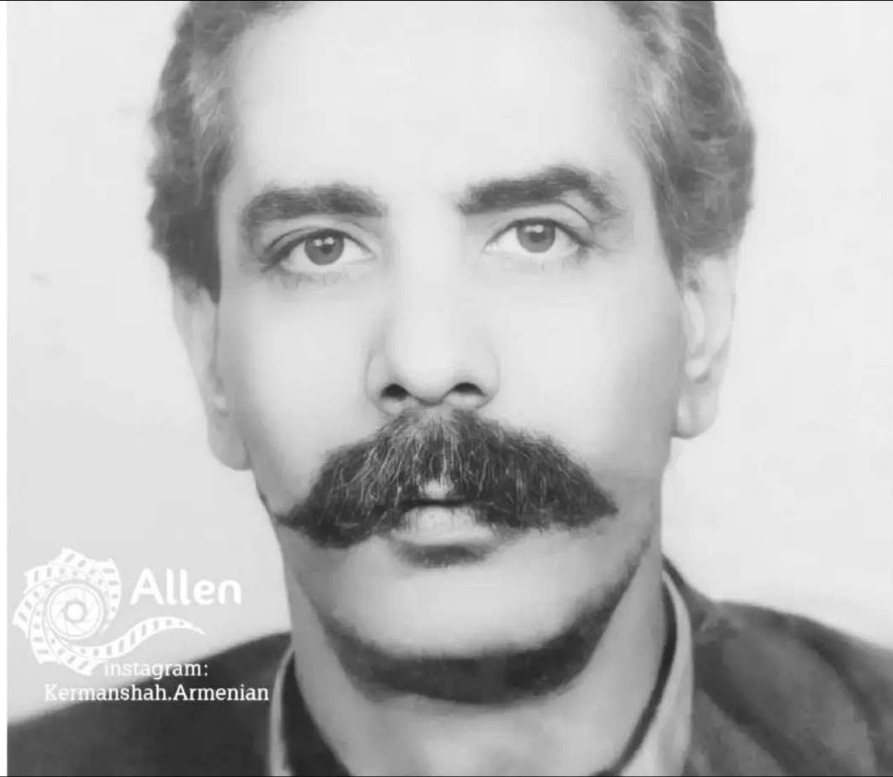 A portrait with a moustache